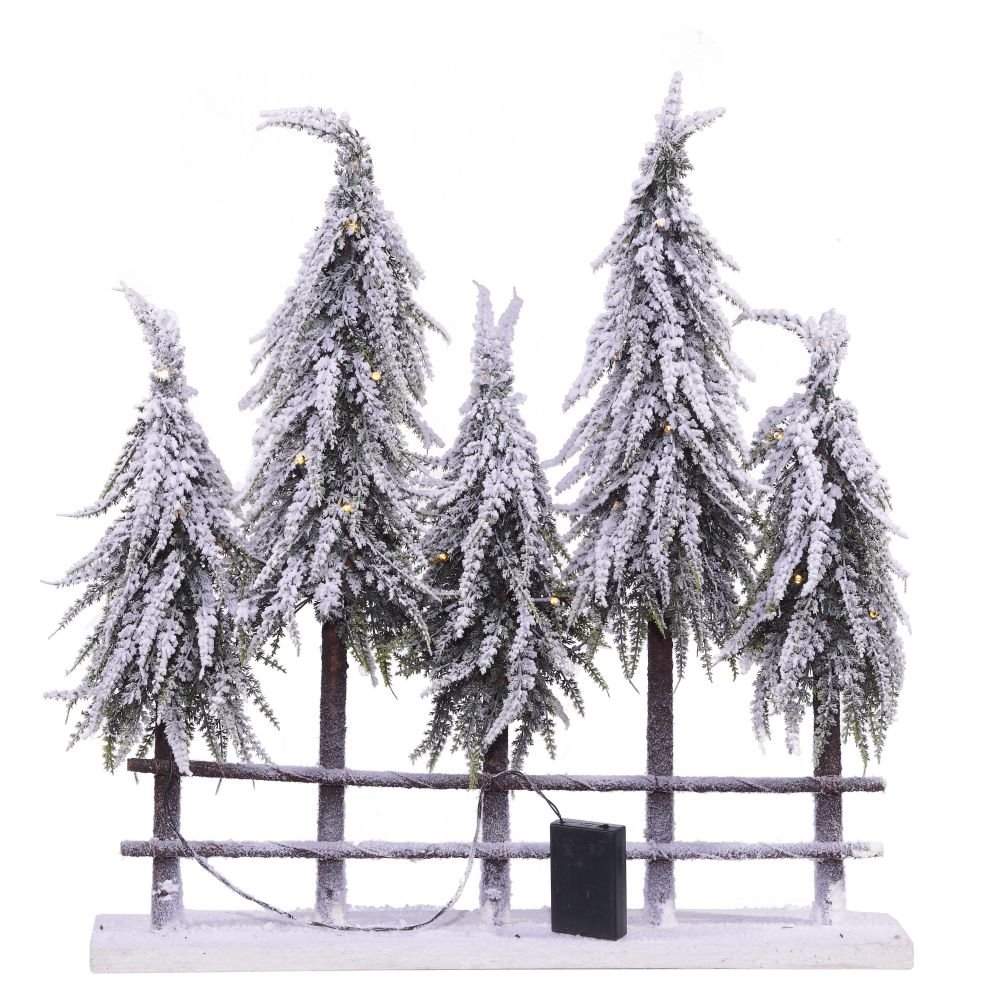 REMECO COLLECTION Ёлочки 718570 декоративные с подсветкой (3хАА) 56х12х60см 