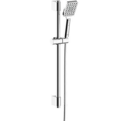 AC-27 Стойка душ.686мм с 3-ф.лейкой и душ.шлангом 1,5м  Хром