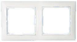 Рамка  VALENA  2 поста  гориз. белая 774452 /33893