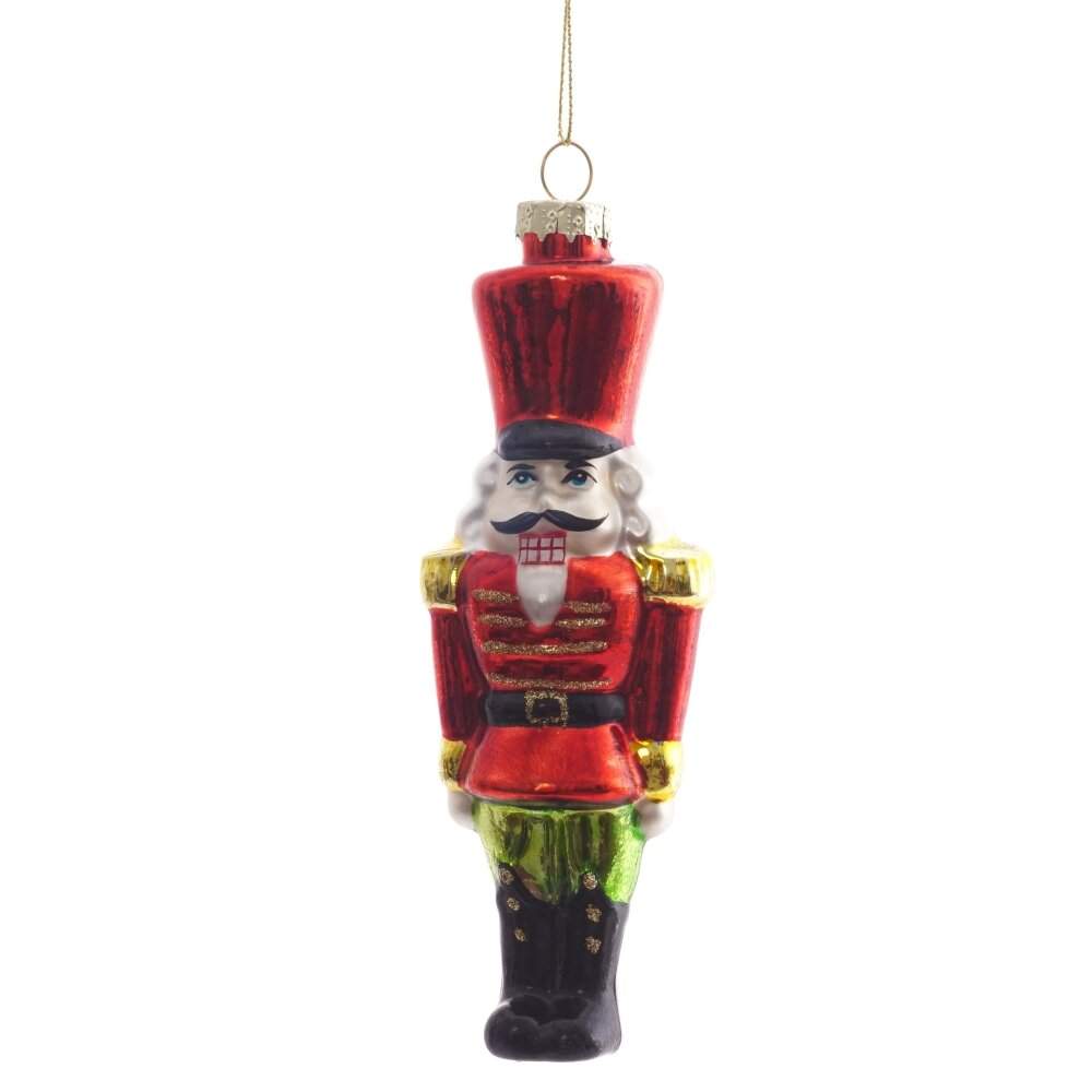 REMECO COLLECTION Игрушка елочная 805498 Солдат 5х4х16см (стекло) 