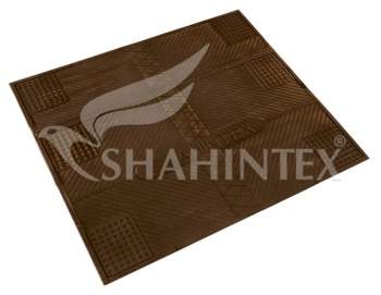 Коврик резиновый SHAHINTEX  Противовибрационный  62*55 шоколадный 06