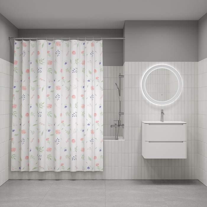 Штора д/ванной IDDIS 200*180см  полиэст. BF01P18i11