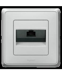 Розетка CARIVA комп. 1-м RJ45 6E бел. Leg773641/73416