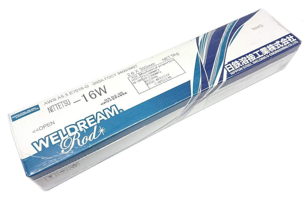 Электроды Nittetsu-16W дм 2,6х350мм (5кг) Nippon Sreel (Япония) 777-701 аналог LB-52