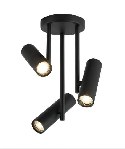 Светильник GU10 3*50W потолочный спот Черный