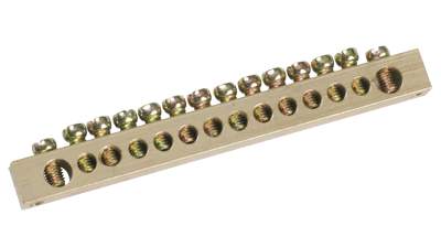 Шина ИЭК нулевая  PE 6x9мм 8/2  YNN11-08-100