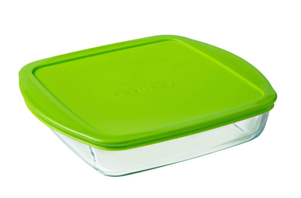 PYREX O CUISINE Блюдо квадратное с крышкой 2.2л 212PC00 25x22x7см