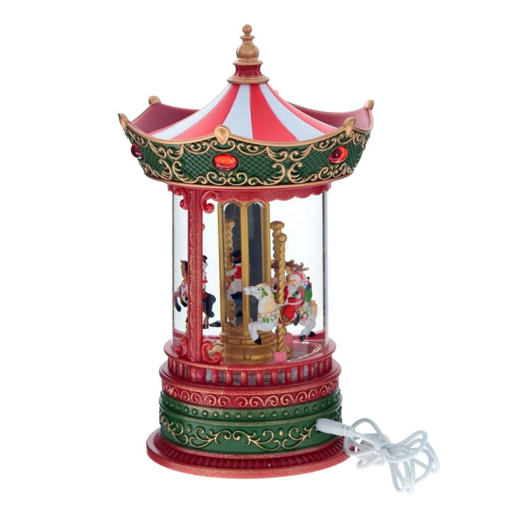 REMECO COLLECTION Фигурка 796167 Карусель (музыка,подсветка,вьюга,движение,3хААА+USB) 16х14х25см