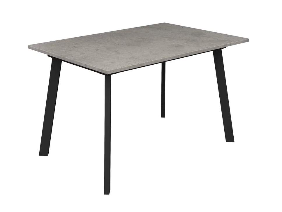 Стол Брукс МДФ/пленка ПВХ 1200(1580)*800 Бетон серый +  Z 01 черный 