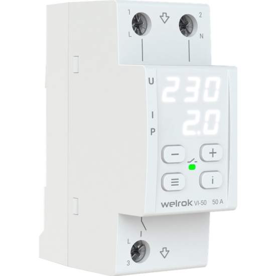 Реле напряжения с конт.тока welrok VI-50 
