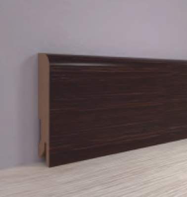 Плинтус МДФ ламинированный, Пл 80МДФ.2400.24095 дуб венге