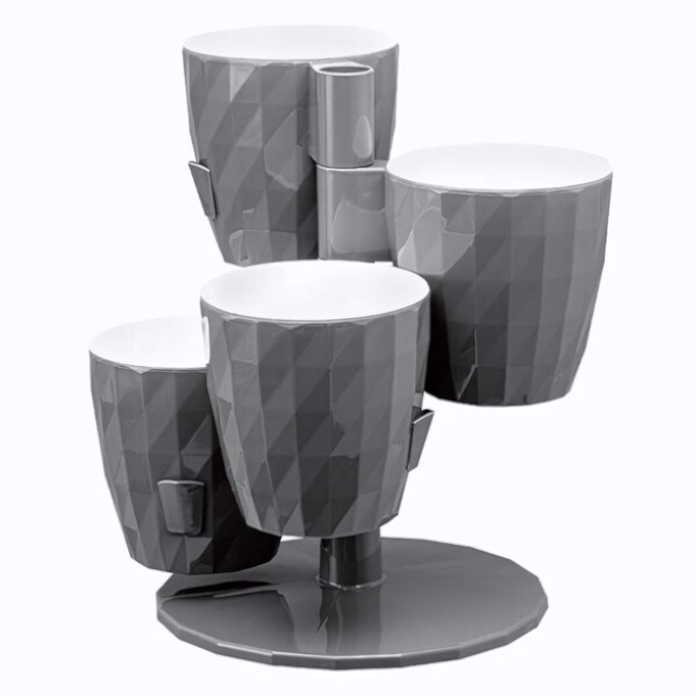 Кашпо  RUBY  Кватро  Антрацит  КШ-8617