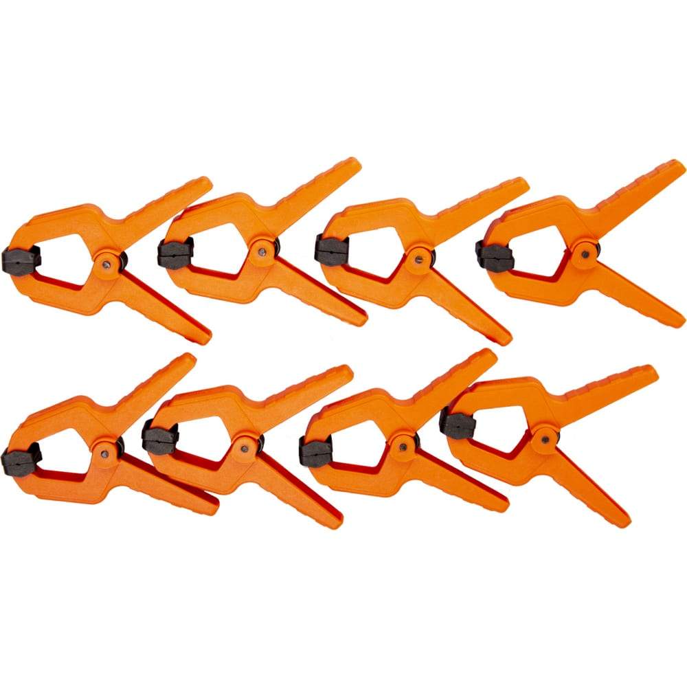 Набор пружинных зажимов AMIGO **армир.нейлон, 8шт в уп.   74118