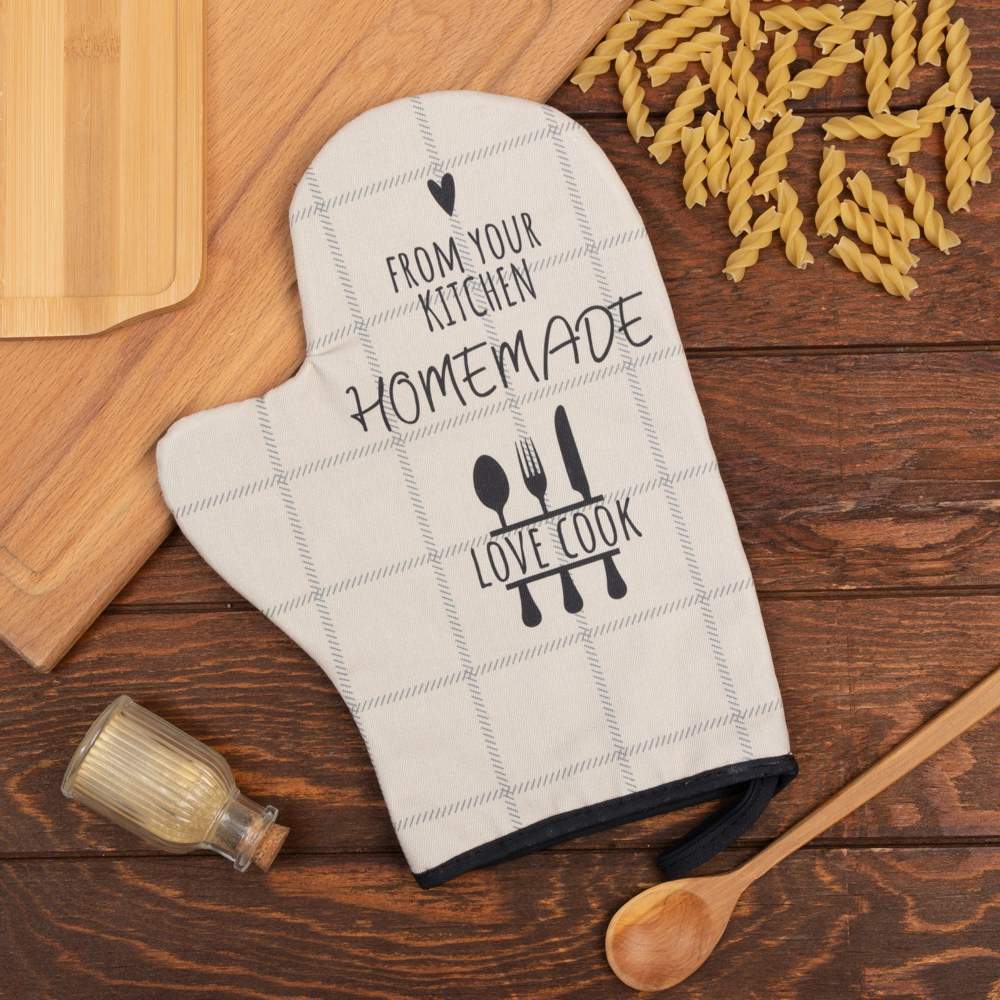 ЭТЕЛЬ Kitchen Варежка-прихватка 20х28см Homemade саржа,100% хлопок 5240034