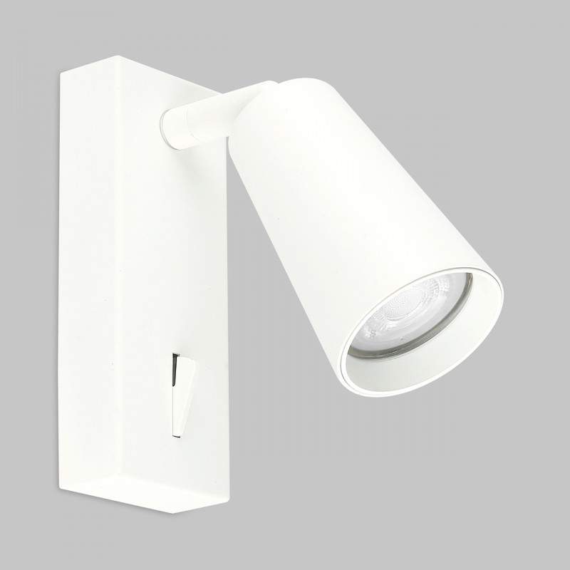 IL.005.4901-S-WH Св-к GU10 1*50W настенный спот с выкл. Белый