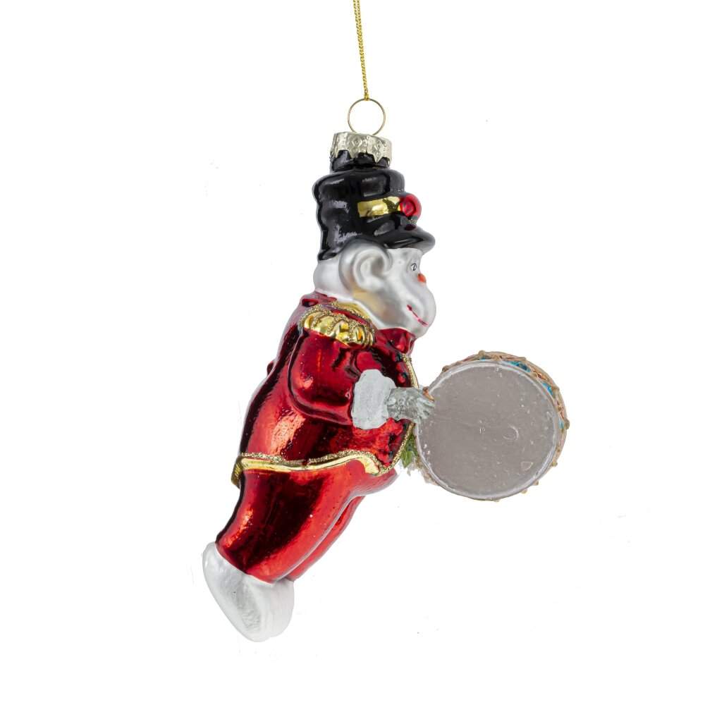 REMECO COLLECTION Игрушка елочная 812292 Обезьянка 10х6х15см (стекло)  