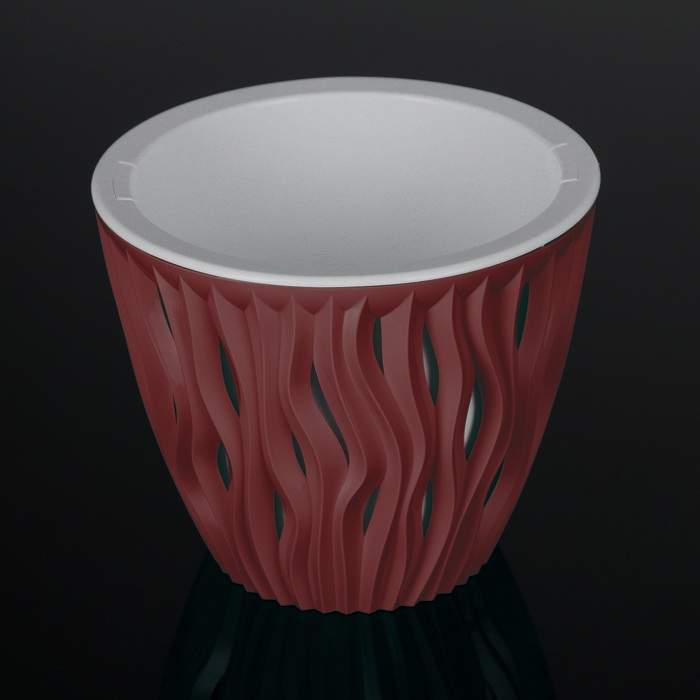 Горшок  Вдохновение 4,5л бордо КШ-7940