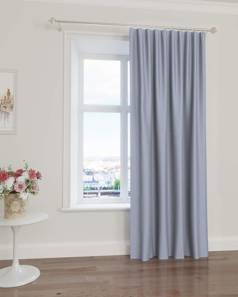 Штора  Портьерная  TJ-01 Блэкаут 200х260 св.серая (полиэстер)