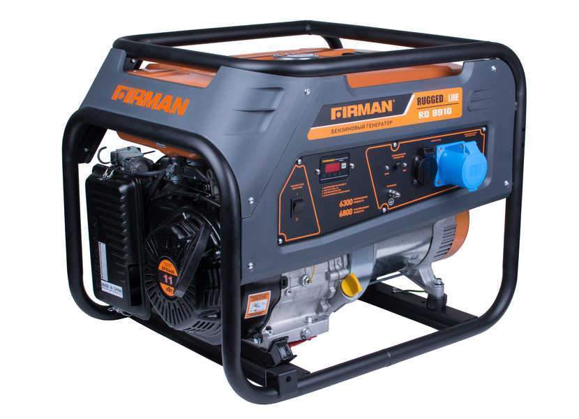 Электростанция FIRMAN RD8910 бенз.  6,0/6,6кВт (без т/колес)