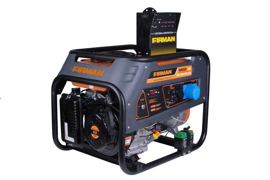 Электростанция FIRMAN RD8910E бенз+ATS  6,0/6,6кВт (без т/колес)