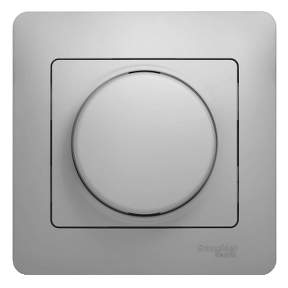 Светорегулятор (диммер) SE Glossa  Алюмин. 300Вт поворотн. в сборе  GSL000334