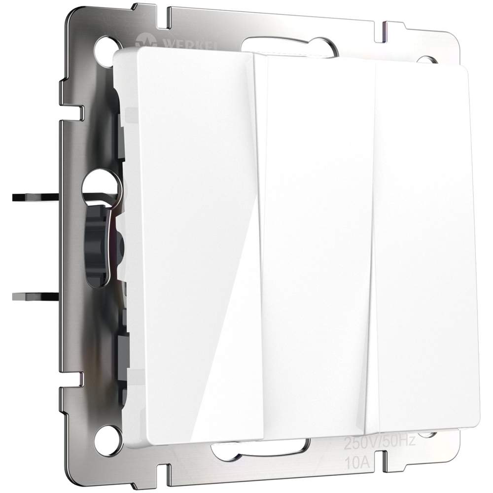 Выкл.  Frame 3-кл. белый  WL01-SW-3G  -  W1130001