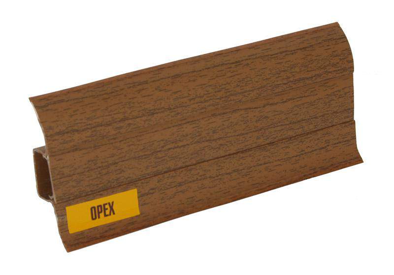 291 Плинтус н/п Идеал Комфорт, Орех, 55мм/2,5м