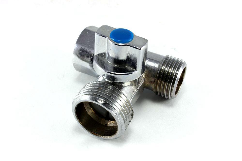 Кран шар. для подключ.стир.маш. 1/2"х3/4"х1/2" VT.256.N.04
