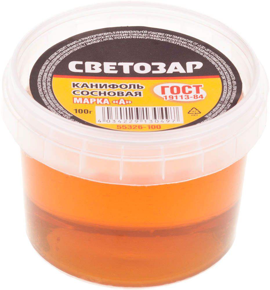 Канифоль Светозар  55326-100  д/паяльных работ  100г