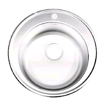 Мойка FABIA врезная  Эконом d-51см  0.6мм, глуб.18см 510