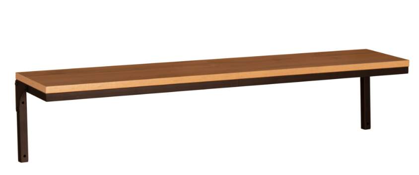 Полка  42.40 Люмен дуб вотан/металл:черный