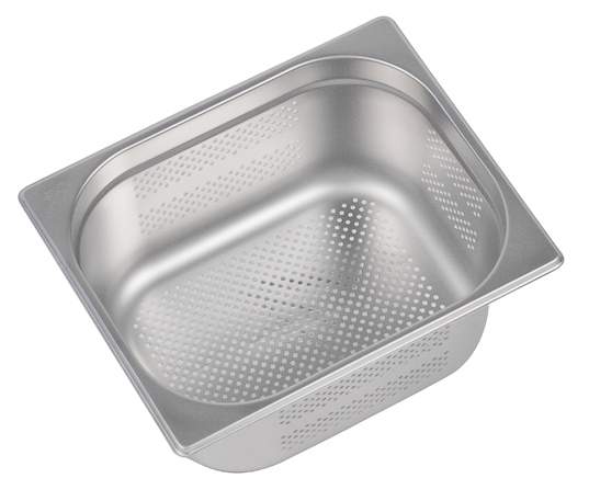 LUXSTAHL Гастроемкость перфорированная 3мм:0,8мм GN1/2 327х265х150 га73 9,5л (12)