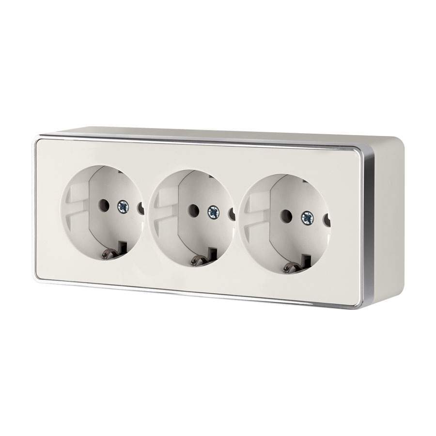 Розетка Werkel Gallant  3-я с/з з/ш сл.кость WL15-02-05  -  W5073103