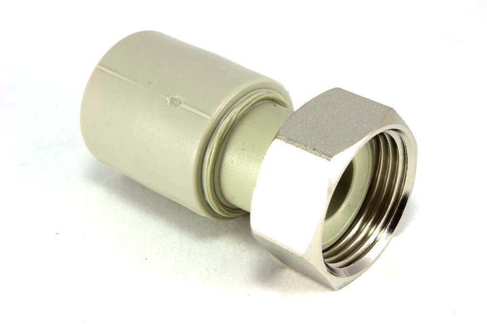 Муфта с накидной гайкой  25х1  Ekoplastik