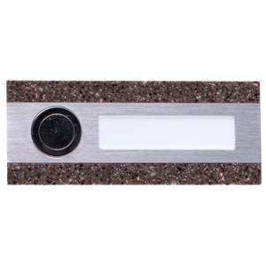 Кнопка звонка 1-я декор. прямоуг.  PDК 250/1