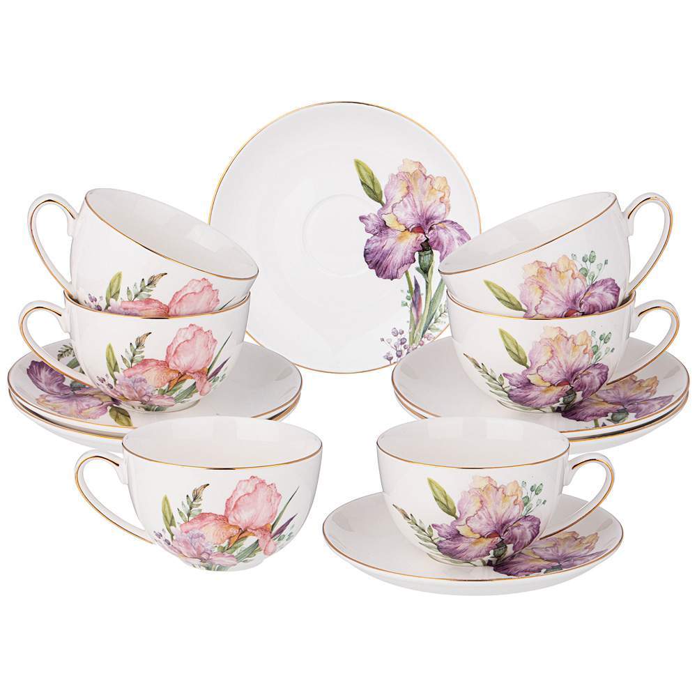 LEFARD Набор чайный 590-336 12пр/6перс 280мл Irises