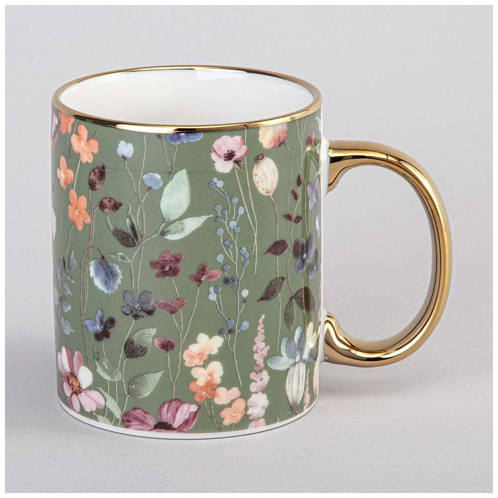LEFARD Кружка 97-756 Flower Field Цветы хаки 340мл 