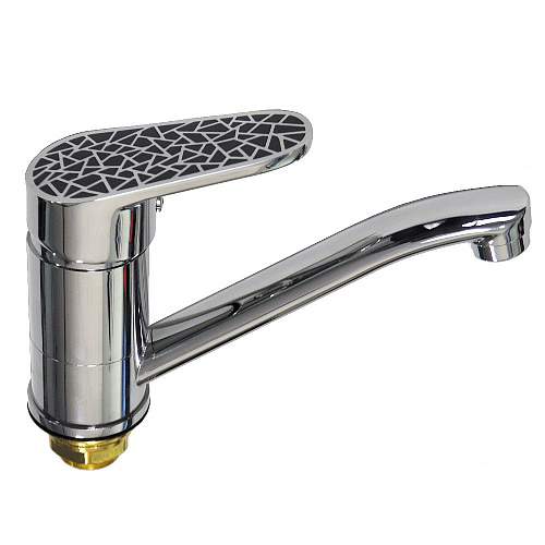 Смеситель BRIMIX  3350s  кухонный  шар. ручка-черн.мозаика