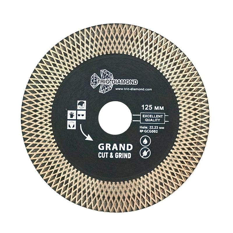 Диск алм. 125х25/10*22.23мм Turbo ультратонкий Grand Cut & Grind  GCG002