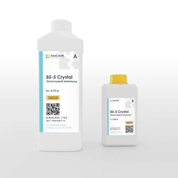 85-5 Crystal Эпоксидный компаунд (0,75+0,25) 1кг