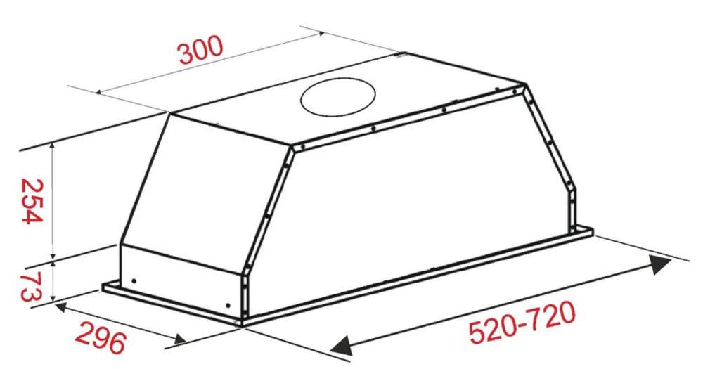 Кухонный воздухоочиститель ATLAN 3003  52см  beige 