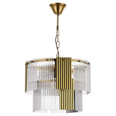 Люстра подвесная SLE1123-303-05 Латунь/Золотистый, Прозрачный E14 5*40W