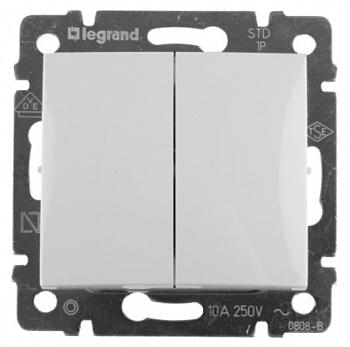 Выключатель VALENA  2кл  белый  774405 / 33822