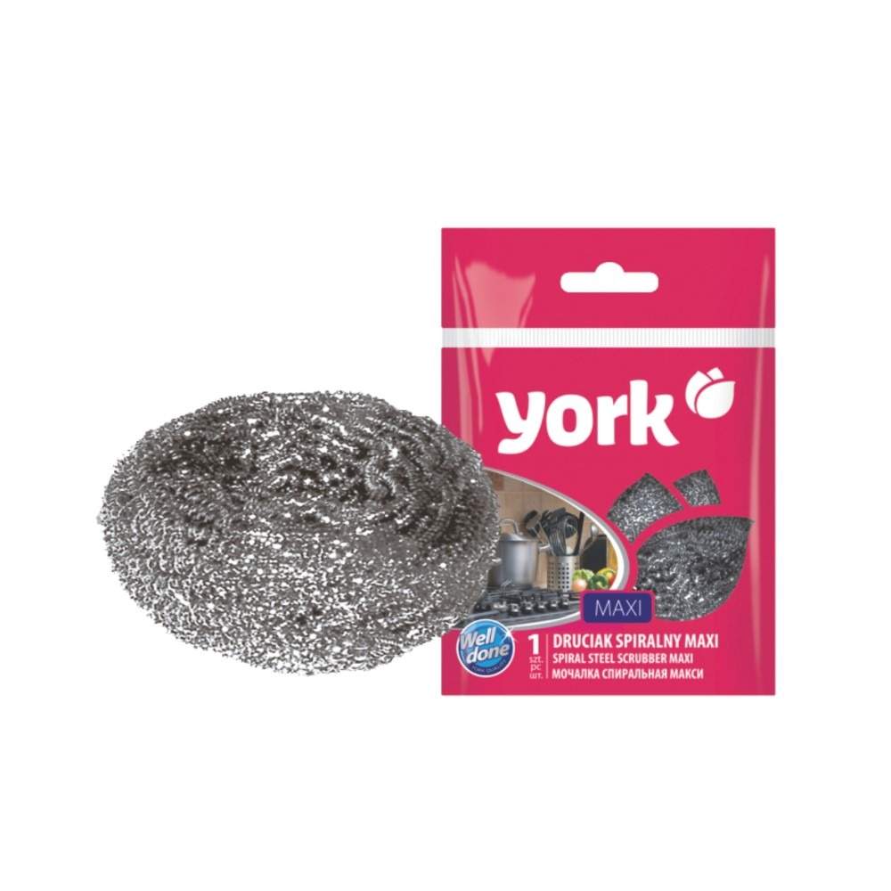 YORK Губка 002010 Макси спиральная металл 75х40мм