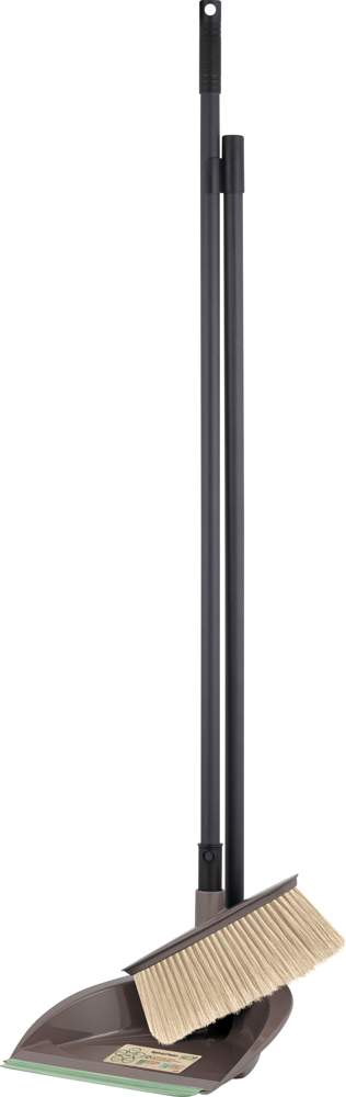 Набор квадр.  серо-коричн. (совок+щетка)  354474/SC551210105