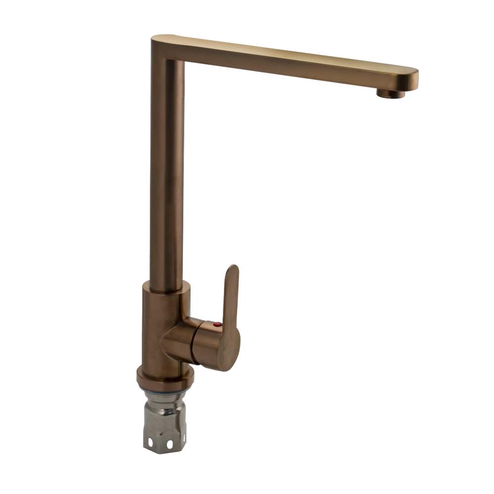 Смеситель Magnus  9118  кухонный Медь г-обр.гусак из нерж.304