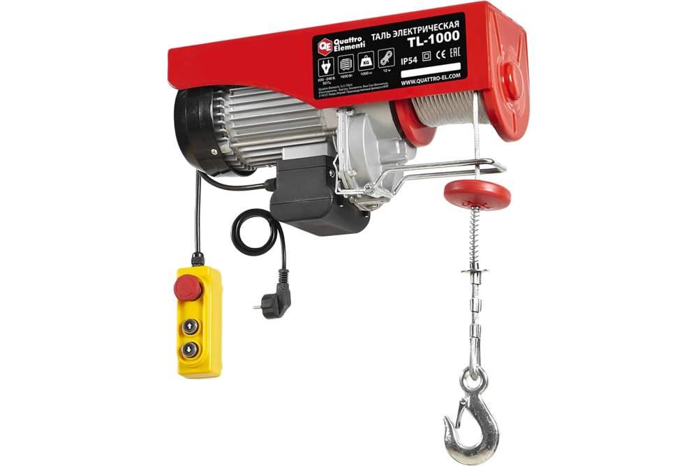 Таль (электролебёдка) QUATTRO ELEMENTI TL-1000 793-701