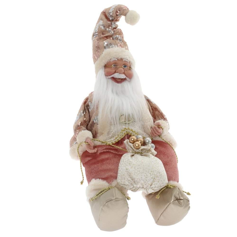 REMECO COLLECTION Дед Мороз 754200 музыкальный с функцией движения розовый 18х20х30/50см 