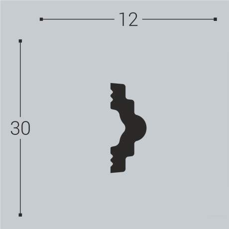 Молдинг XPS BD М 3 (30*12)/44