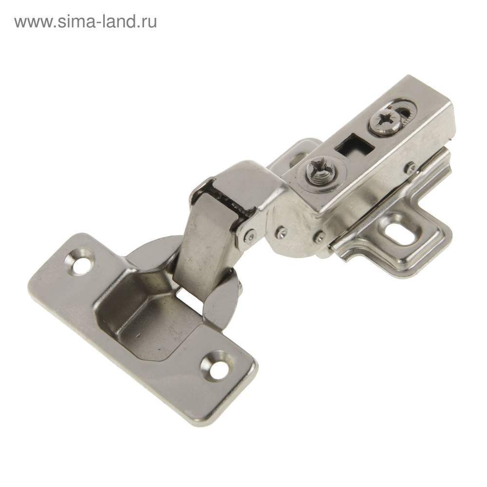 Петля мебельная вкладная clip-on с доводчиком 